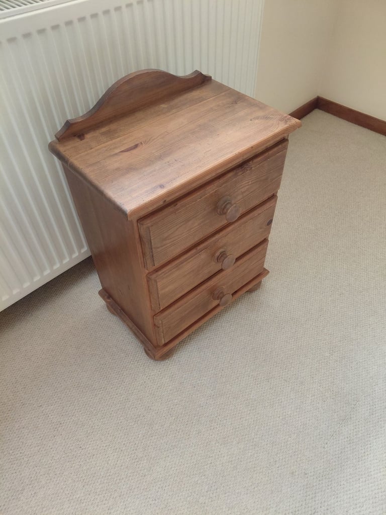 Bedside Cabinet Solid Pine