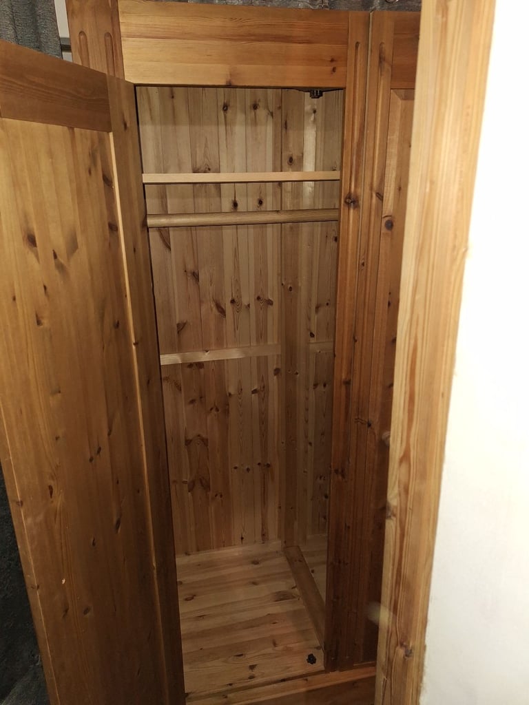 Large pine wardrobe 