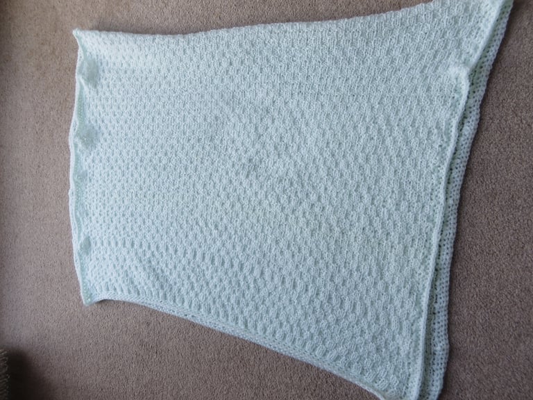 Baby shawls NEW £10 each 1 pink and 1 mint green  30/50 inches large