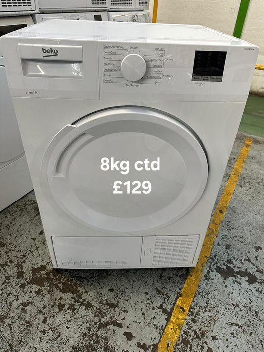 image for Beko 8kg condenser tumble dryer 🌟 Free Delivery 🌟 120 Days Warranty 🌟 
