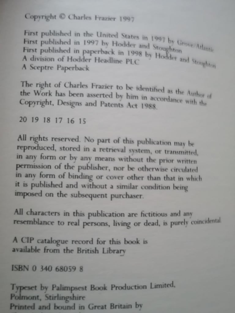 Cold Mountain - Charles Frazier