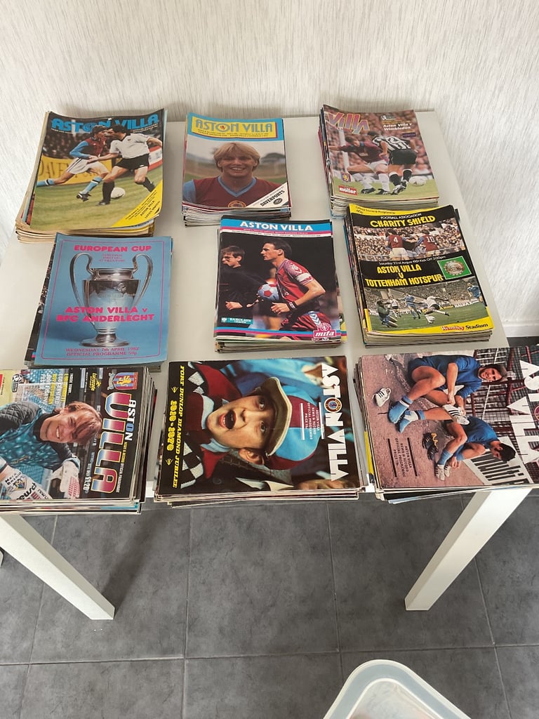Aston Villa programmes 
