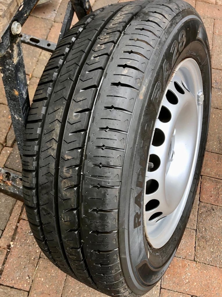 Full size 16" Steel Spare Wheel and new tyre