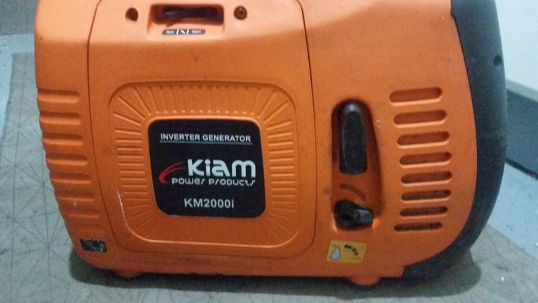 kiam 240v km2000i generator ready for use 