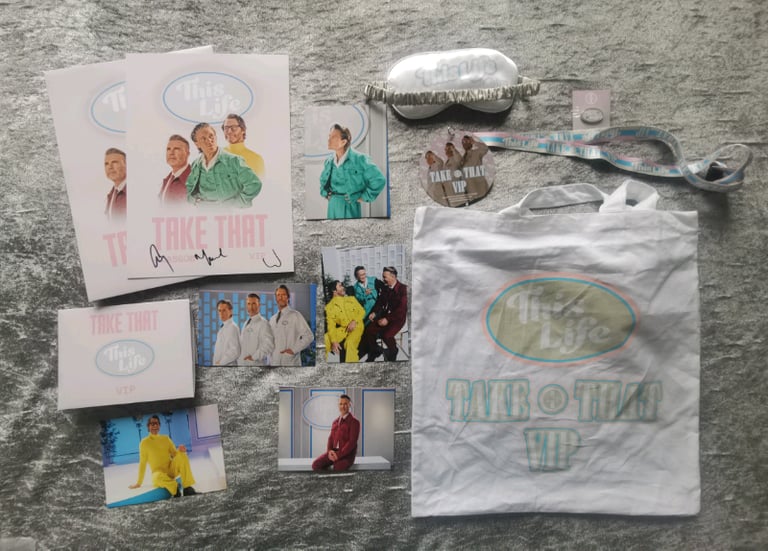 Take That 'This Life' 2024 tour VIP Goody Bag 