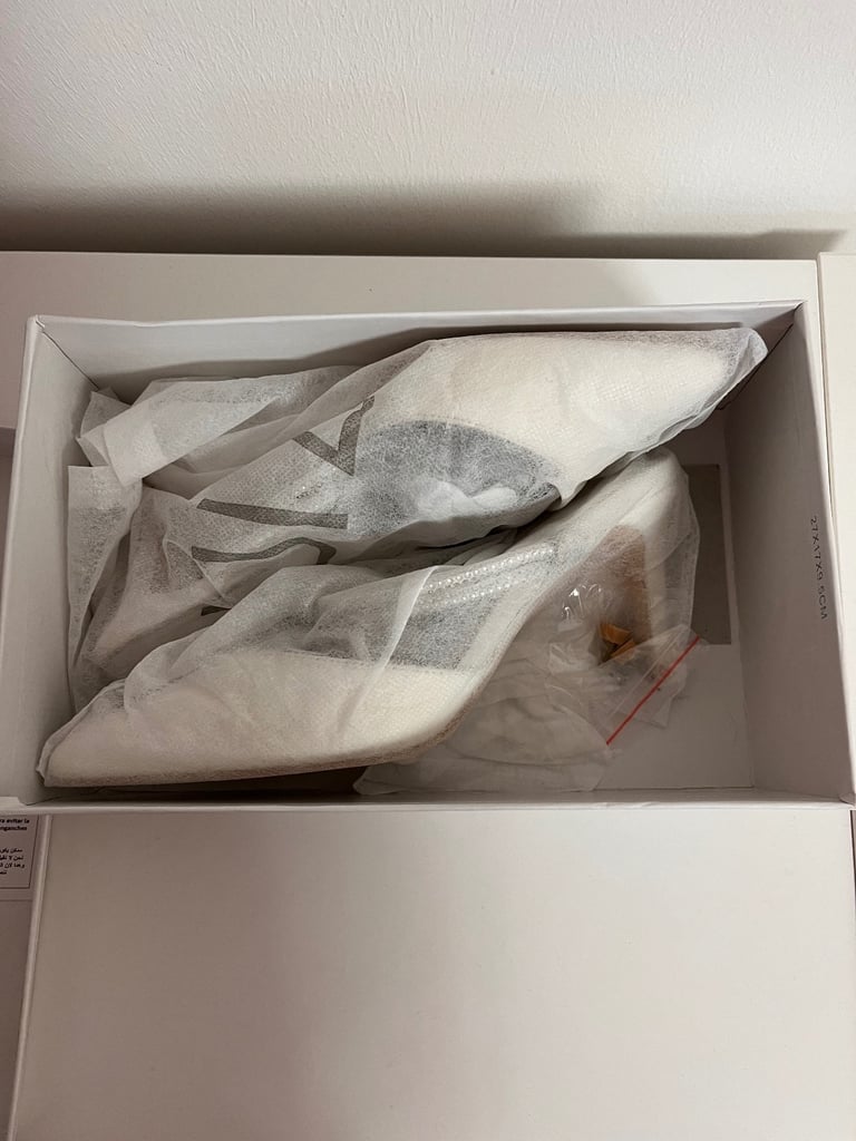 White wedding shoes