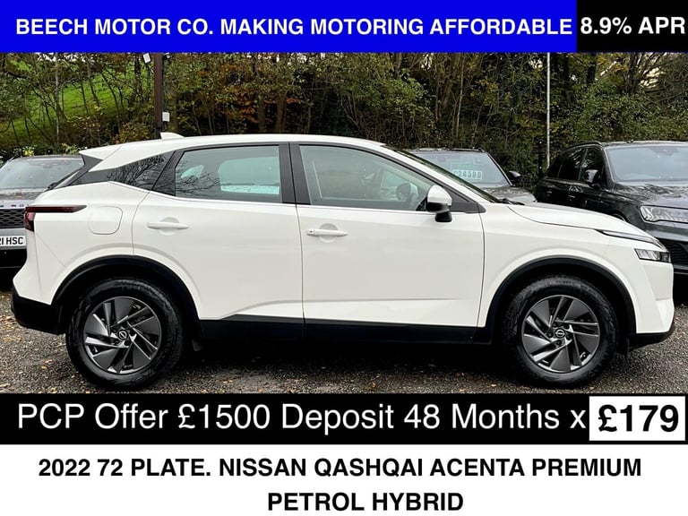 2022 Nissan Qashqai 1.3 DIG-T MHEV Acenta Premium Euro 6 (s/s) 5dr HATCHBACK Petrol/Electric Hybr...