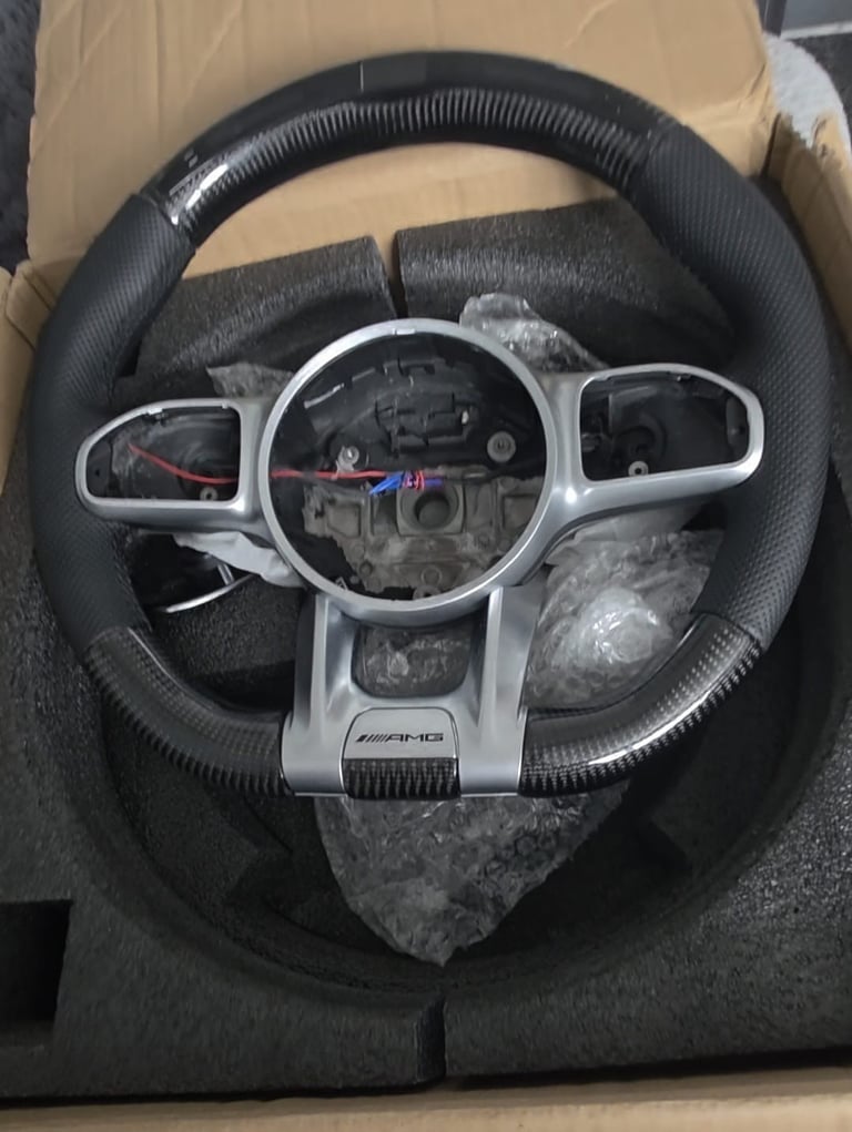 Amg carbon fibre steering wheel 
