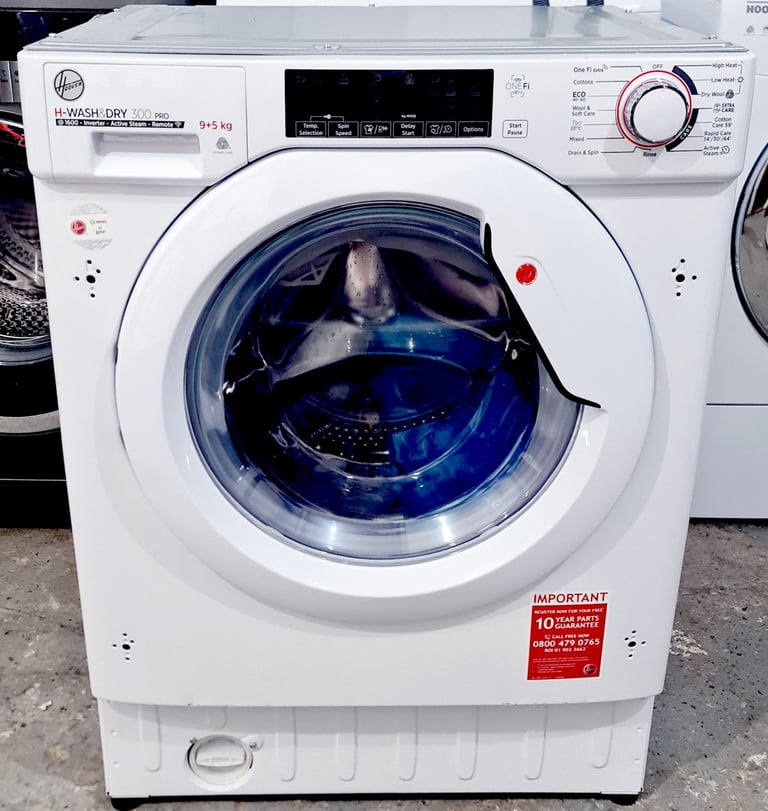 9kg Hoover Integrated Smart Washer Dryer £550rrp - Free local delivery