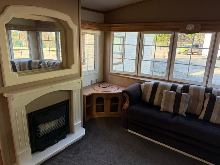 CHEAP CARAVAN FOR SALE FOR PRIVATE LAND DOUBLE GLAZED & HEATED