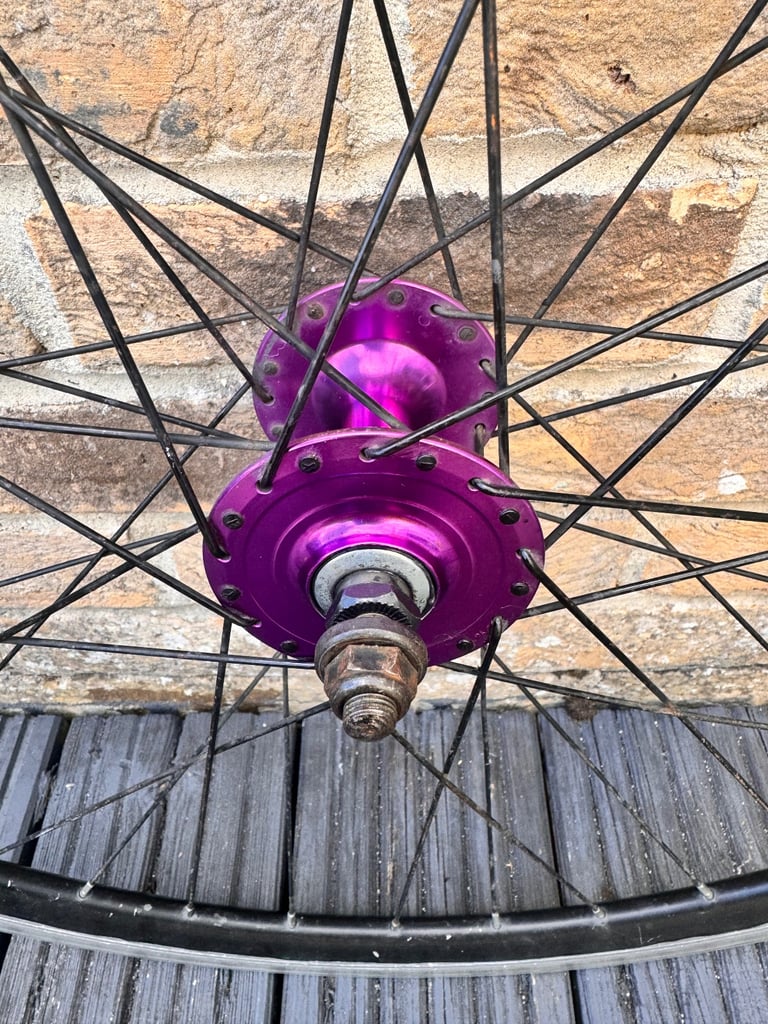 700c bicycle front wheel fixie track pista single speed hub rim brake race