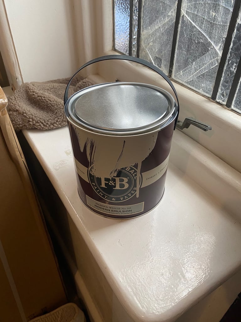 image for Farrow And Ball Paint - No 201 Shaded White - 1 Tin