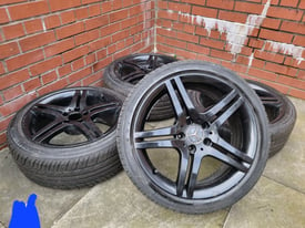 Genuine Mercedes 18" Alloy wheels 5x112 with MATCHING TYRES 7M+