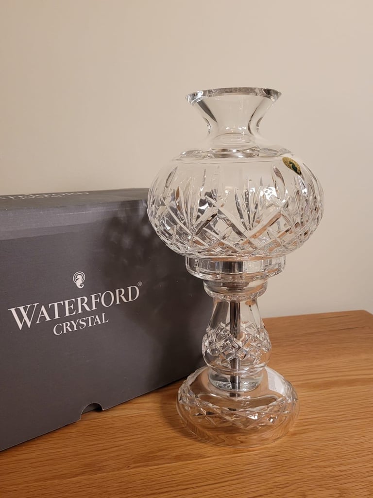 Waterford crystal hurricane table lamp