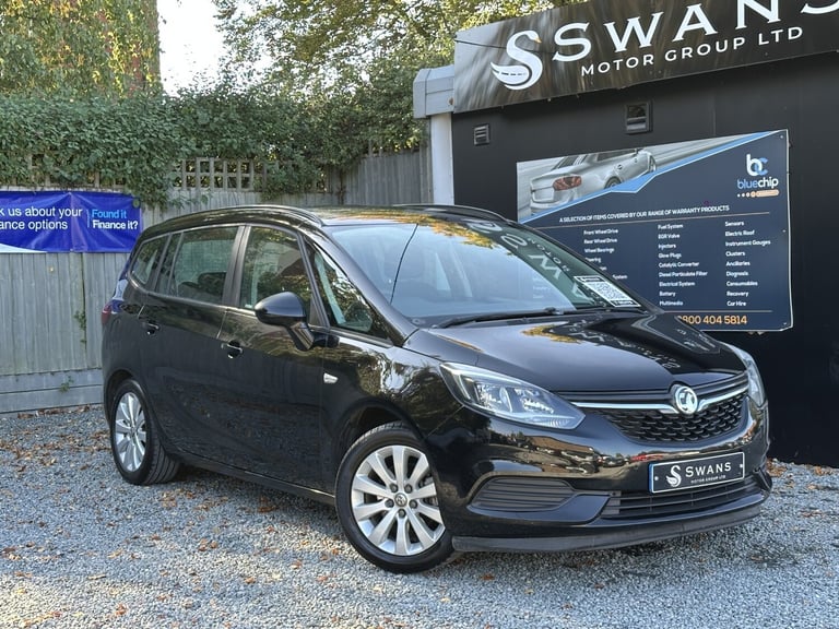 2016 Vauxhall Zafira Tourer 1.4 I Turbo Design Petrol Manual 5 Door MPV Black
