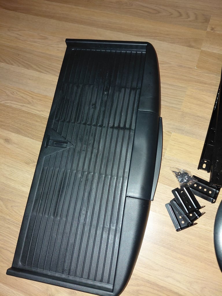 2 x Pull out keyboard tray with fold away mouse pad and pen storage 