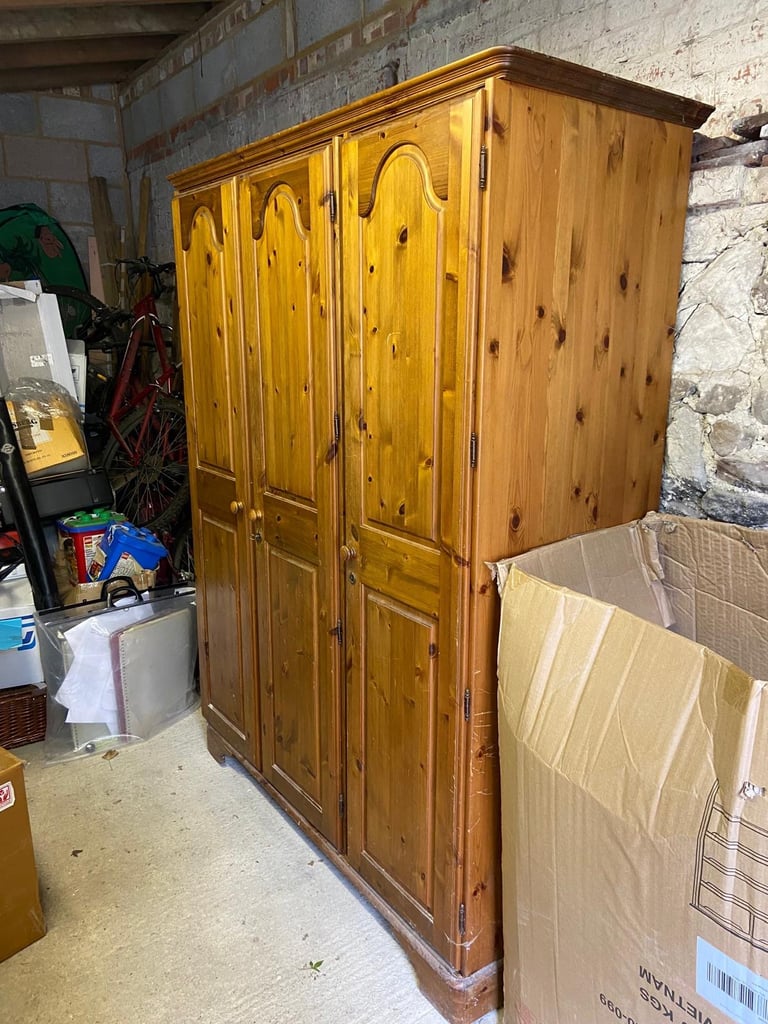 Ducal triple wardrobe and matching bedside cabinets 