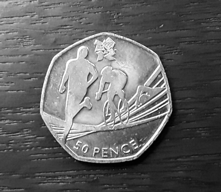 Rare and sought after 50p coins.