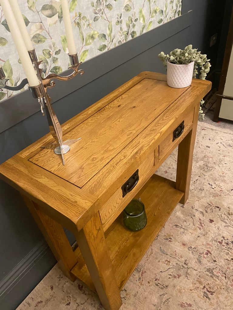 💖 Stunning solid oak Oak Furnitureland console table 