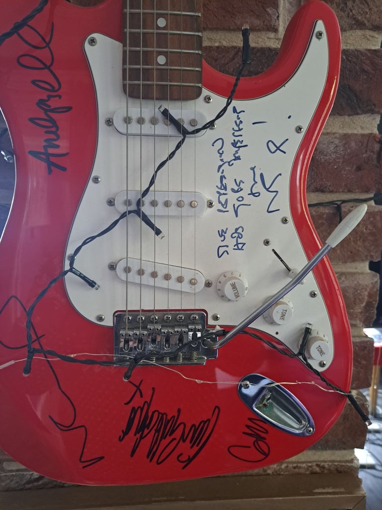 image for Oasis signed guitar . Genuine!