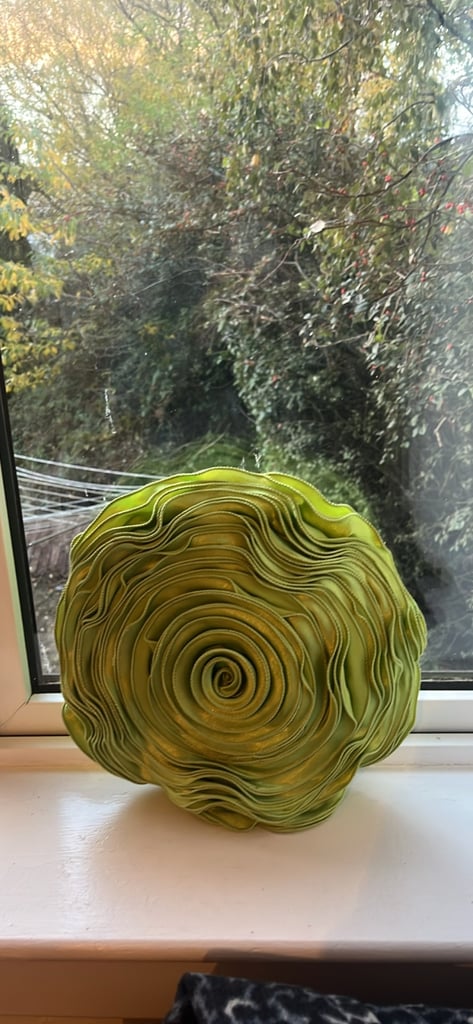 image for A green decorative throw pillow 