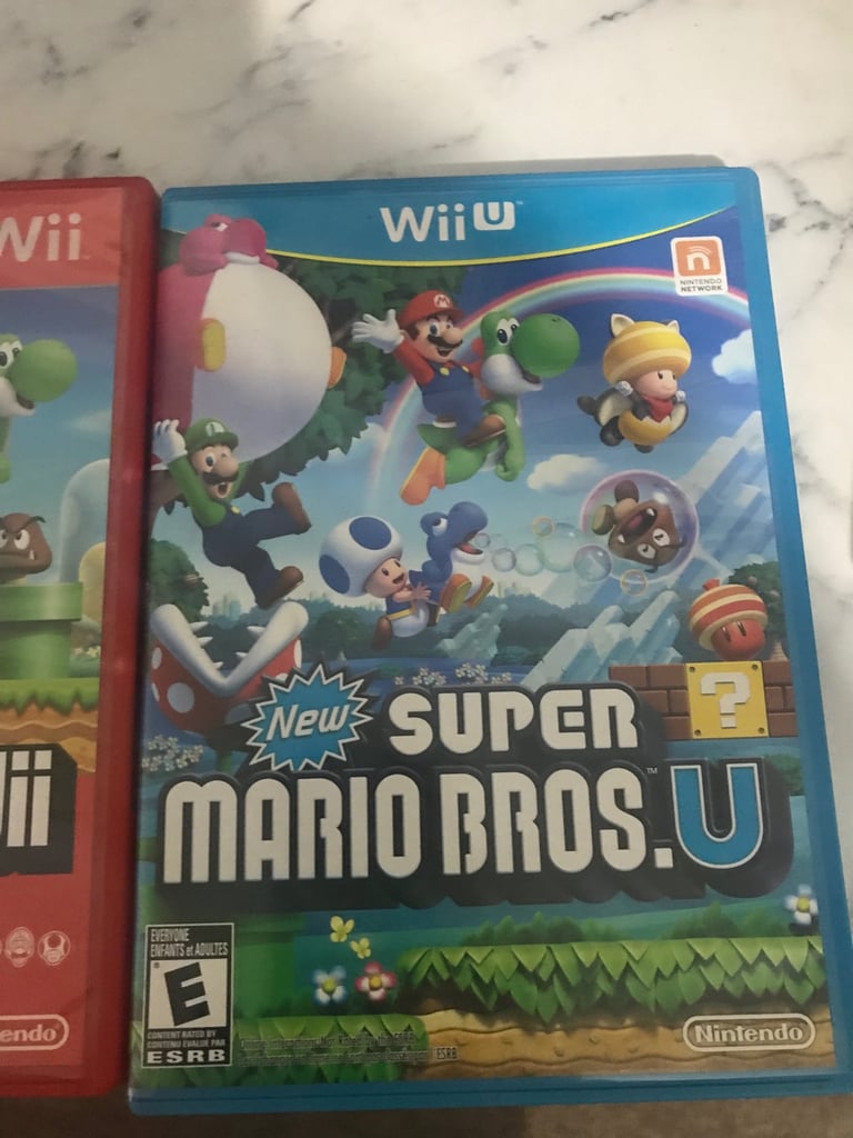 NTSC Wii u new super Mario bros and nsmb wii