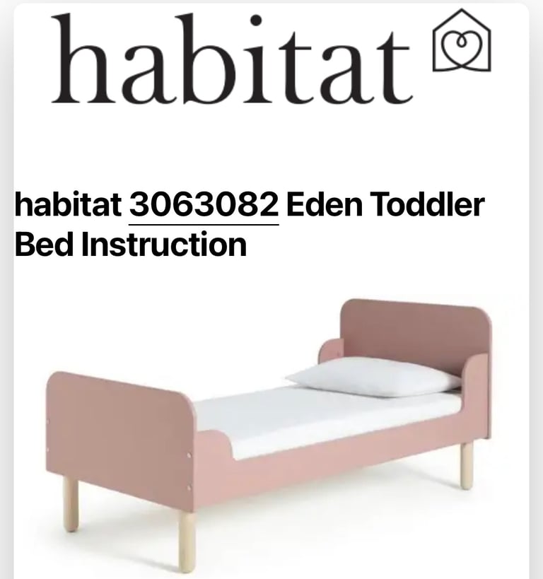 Habitat Pink Toddler Bed