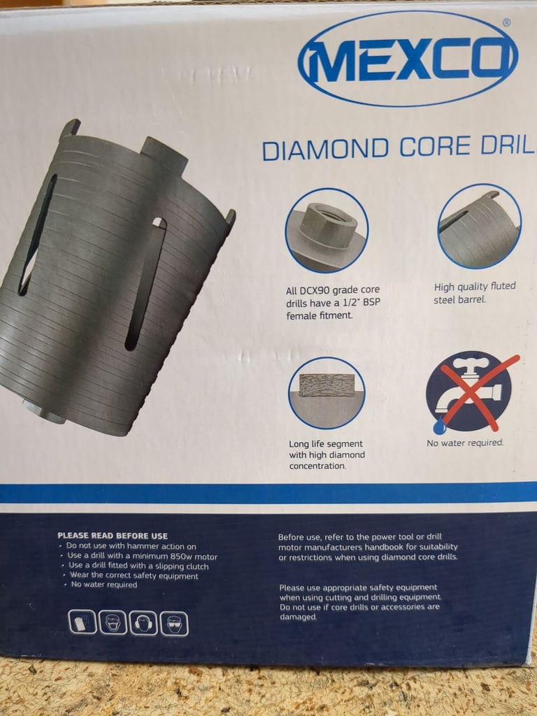 Diamond core drill 162mm