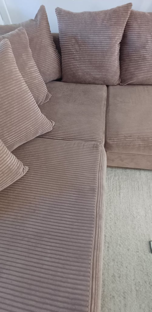 Corner sofa in camel colour, from clean smoke free home