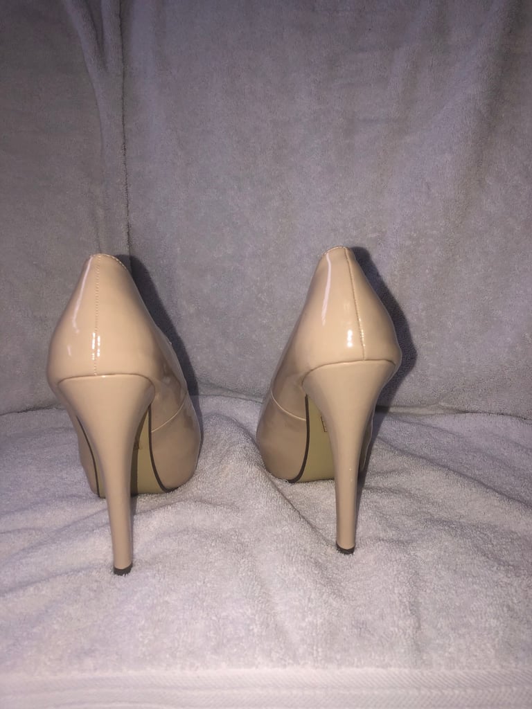 image for Fusion cream patent heels 