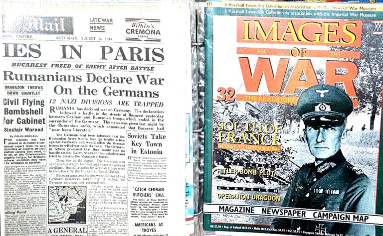 Complete set of 1 to 52 Images of War Magazines bound in 4 correct folders.