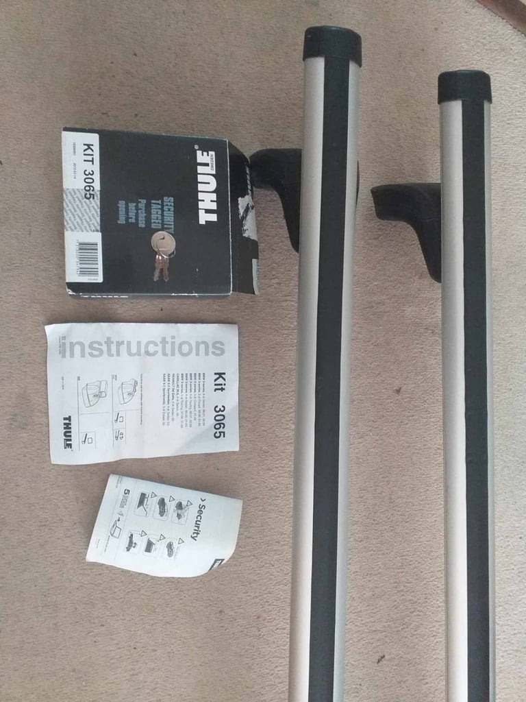 Thule roof bars with fitting kit 3065 BMW 3 and 5 series,