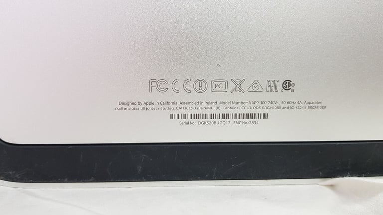 Apple A1419 IMAC 27” STAND + HINGE - iMac 2012 to 2017