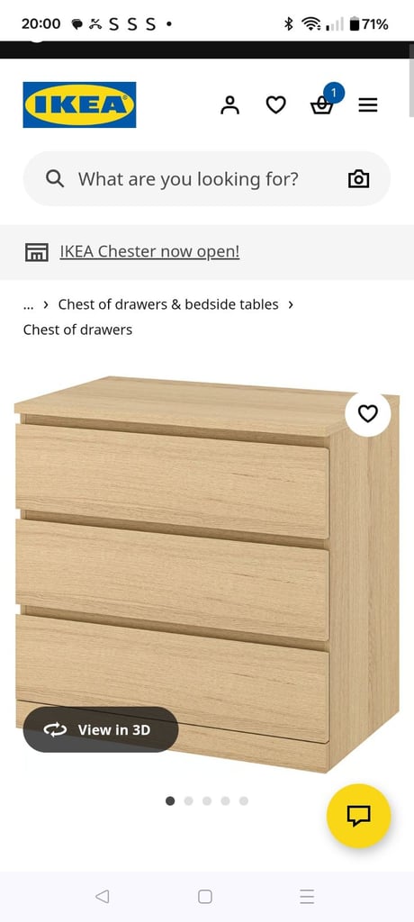 image for Malm chest of draws 3