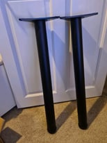 HAFELE 2 Table legs Height 710 mm, Ø 60 mm, Tubular Steel
