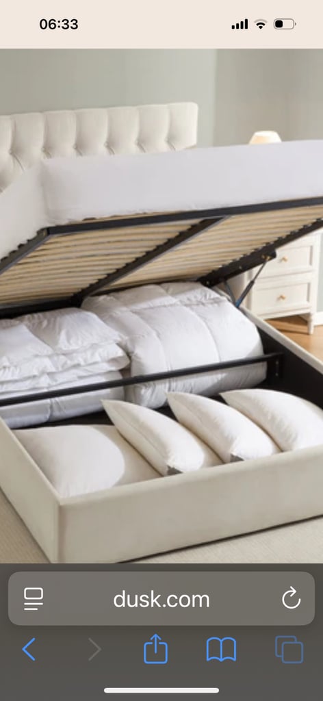 image for King size ottoman bed and mattress 