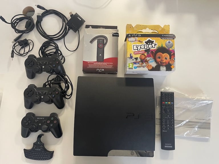 image for PlayStation 3 Slim Bundle – 17 Games + Accessories – Excellent Condition