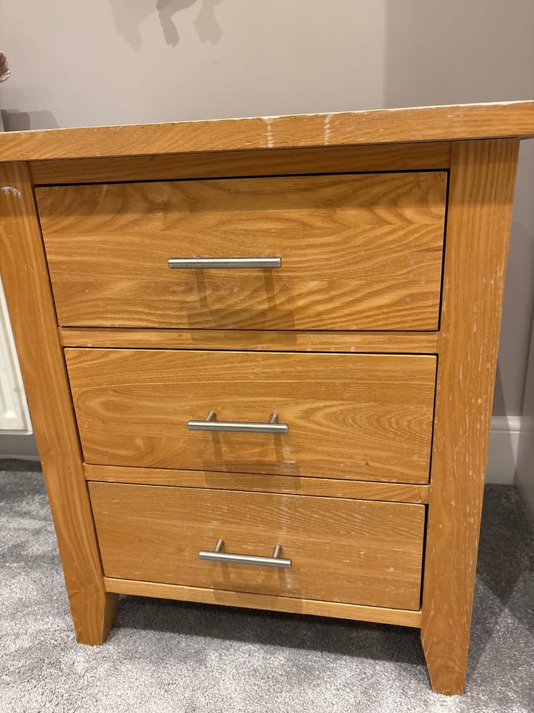 Next Oak Bedside Table