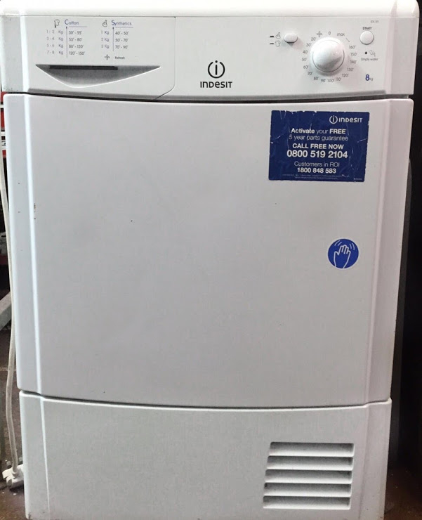 96 Indesit IDC85 8kg White Condenser Tumble Dryer 1 Year WARRANTY Delivery available