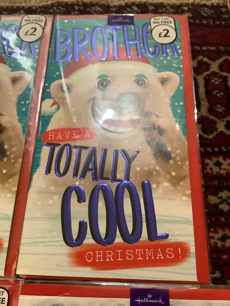 Seven Hallmark Christmas Cards 