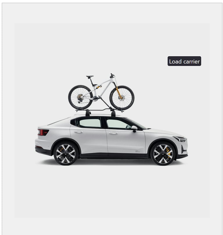 Polestar 2 Roof Rack Load Carriers - Unused