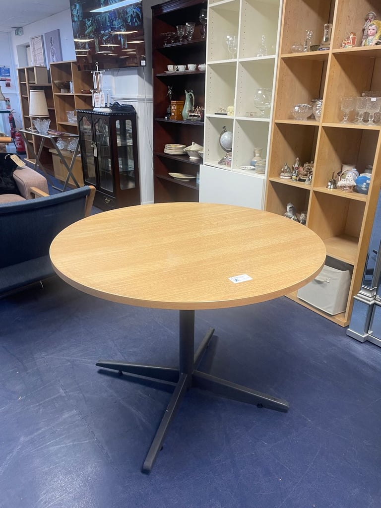image for Round Beech Dining Table TCL Reuse 100254