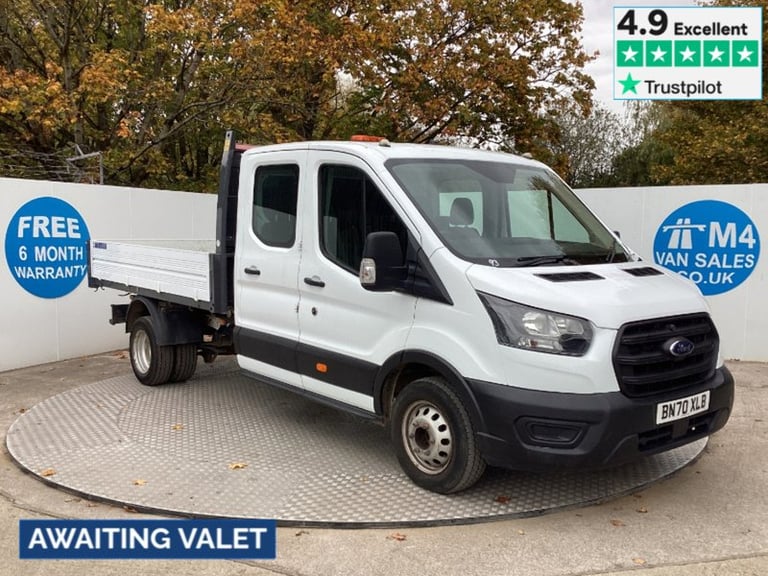2020 Ford Transit 350 EcoBlue Leader C/C L9FT3 Euro 6 **NO VAT** Tipper Diesel Manual