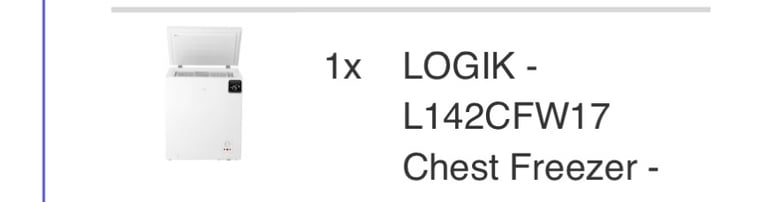 image for Logik chest freezer 