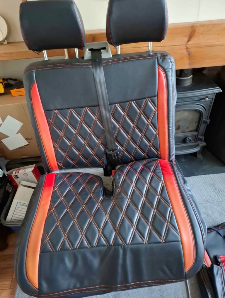Vw T5.1 Double Passenger Seat with Covers & Driver Side Matching cover ex cond
