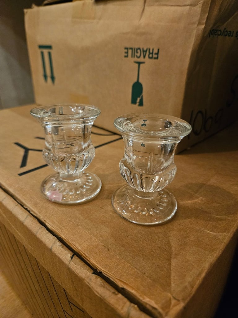 image for 48 glass candle holders