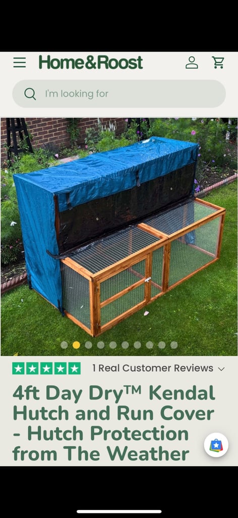 Brand new rabbit hutch with run and cover 