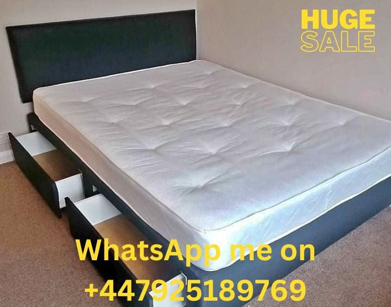 ✔💕Small Double bedframe with mattress and drawers