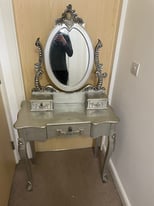 Makeup table and mirror 