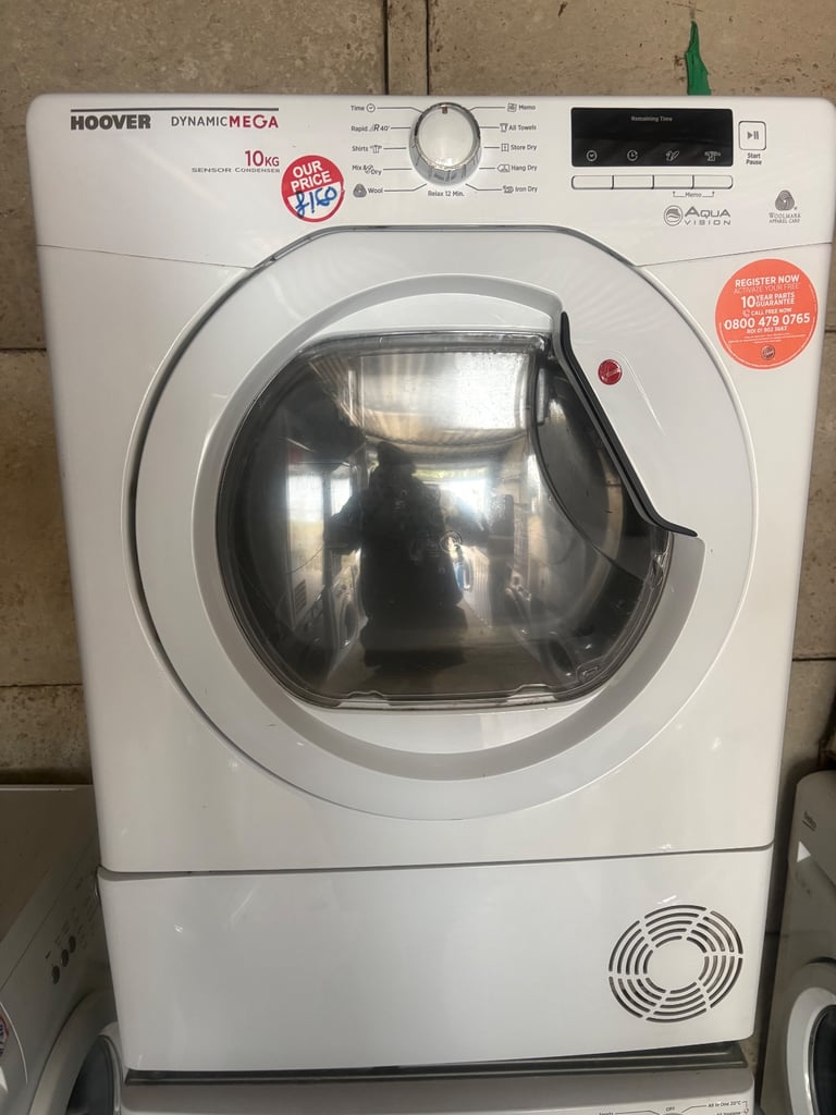 image for 🔥HOOVER 10KG CONDERSOR DRYER £150 DELIVERED 🔥6 MONTHS WARRANTY 🔥DENTON APPLIANCES 🔥